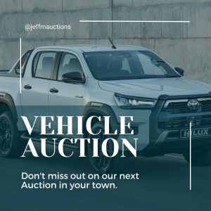 Vehicle Auction at JeffM Auctions Zimbabwe